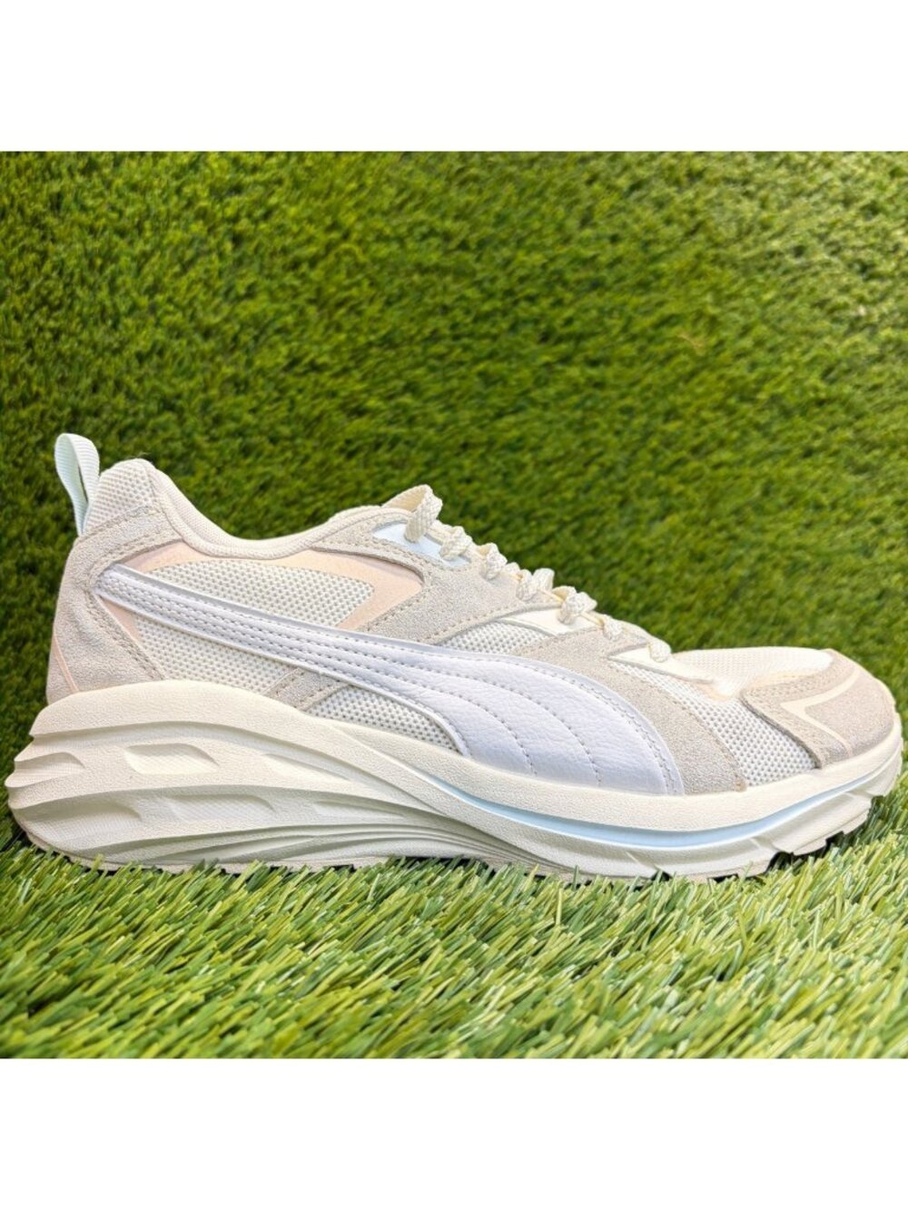 Puma Hypnotic LS Womens Size 9 White Athletic Running Walking Shoes Sneakers